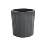 Corteza Small Flower-pot holder plastic material grey / 50 x 53 cm x H 56 cm - Kartell