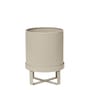 Bau Small Flowerpot metal beige / Ø 18 cm - Metal - Ferm Living