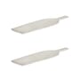 Piatto da portata La Mère ceramica bianco / 46 x 13 cm - Set di 2 - Serax