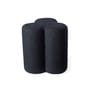 Pouf Clover tissu bleu / Tissu bouclette - POLSPOTTEN