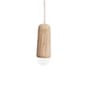 Sospensione Luce Small legno naturale / Ø 6 x H 14 cm - Hartô