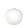 Suspension Rime verre blanc / Ø 45  - soufflé bouche - Muuto