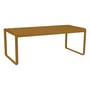 Table rectangulaire Bellevie métal jaune / 196 x 90 cm - 8 à 10 personnes - Fermob