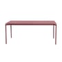 Table rectangulaire Fromme métal rouge / Aluminium - 180 x 90 cm - Petite Friture