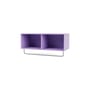Regal Coat holz violett / Kleiderschrank - B 69,6 x H 24 x Prof. 30 cm - MONTANA