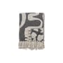 Decke Salobre textil schwarz / 160 x 130 cm - Recycelte Baumwolle - Bloomingville