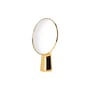 Cyclope Free standing mirror ceramic gold H 46,5 cm - Moustache