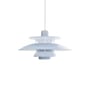 Suspension PH 5 Opal plastique bleu / Ø 32 cm - Réédition 1958 - Louis Poulsen
