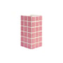 Vaso Tile Small ceramica rosa / 10.5 x 10.5 x 21 cm - & klevering