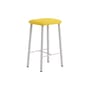Sgabello bar Bird tessuto giallo / H 65 cm - Imbottito - raawii