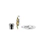 Coffret Alessi & Wine métal noir / Tire-bouchon + bouchon + dessous de bouteille - Alessi