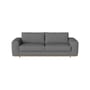 Divano convertibile Gest tessuto grigio / 2,5 posti - L 240 cm - Bolia