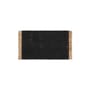 Teppich Block Mat textil schwarz / 50 x 80 cm - Jute & recycelte Plastikflaschen - Ferm Living