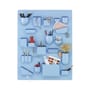Uten.Silo I RE Wall storage plastic material blue / Recycled - Dorothee Becker (1969) - 67 x 87 cm - Vitra