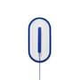 Wandleuchte mit Stromkabel Led's Strip plastikmaterial blau / Led - 36.5 x 18.9 cm - Fatboy