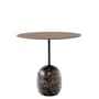 Guéridon Lato LN9 marbre bois naturel / Marbre & bois - 50 x 40 x H 45 cm - &tradition