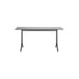Belleville OUTDOOR Rectangular table plastic material black / 160 x 75 cm - Solid laminate - Vitra