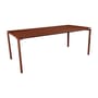 Calvi INDOOR Rectangular table composite material orange / 195 x 95 cm - Tray FENIX® / 8 people - Fermob
