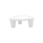 Tavolino Low Lita vetro materiale plastico bianco / 90 x 74 cm - Slide