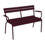 Banc avec dossier Luxembourg métal violet / 2 places - L 131 cm - Fermob