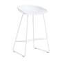 About a stool AAS 38 LOW Bar stool plastic material white / H 65 cm - Recycled - Hay