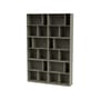 Bibliothèque Read bois gris / L 139,2 x P 30 x H 211,8 cm - MONTANA