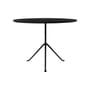 Officina Outdoor Round table metal black Ø 100 cm - Steel top - Magis
