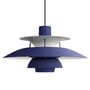 Sospensione PH 5 metallo blu / Ø 50 cm - Poul Henningsen, 1959 - Louis Poulsen
