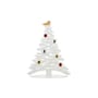 Weihnachtsdeko Bark Tree metall weiß / Weihnachtsbaum mit farbigen Magneten - H 45 cm - Alessi