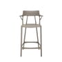 A.I Bar stool plastic material grey / 65 cm - Designed by artificial intelligence - Recycled - Kartell