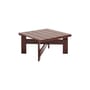 Crate Outdoor Coffee table wood red / Gerrit Rietveld, 1934 – 75.5 x 75.5 x H 40 cm - Hay