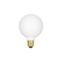 Dimmbare E27 LED-Lampe Globe G100 - Sphere III keramik weiß Ø 10 cm / 7 W (= 60 W) – Warmweiß - TALA