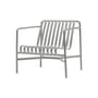 Fauteuil bas Palissade métal gris / Dossier bas - Bouroullec, 2016 - Hay
