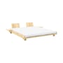 Lit double Social / Pour matelas 180 x 200 cm - Dossiers & chevets intégrés - KARUP DESIGN