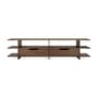Mobile TV Kabuki legno marrone / L 200 cm - 2 cassetti - Ethnicraft