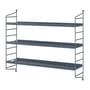 Etagère String® Pocket / Métal perforé - L 60 x H 50 cm - String Furniture