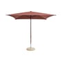 Terrazza - Square Parasol textile red / 240 x 240 cm - Hay