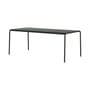 Tavolo rettangolare Panorama metallo verde / 190 x 90 cm - 8 posti letto - TIPTOE