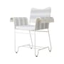 Poltrona Tropique tessuto grigio / Con frange - Tessuto / Matégot, Riedizione 50' - Gubi