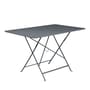 Table pliante Bistro métal noir / 117 x 77 cm - 6 personnes - Trou parasol - Fermob