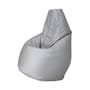 Pouf d'extérieur Sacco Outdoor Large tissu gris / 80 x 80 cm - Réédition 1968 - Zanotta