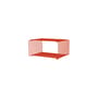 Scaffale Panton Wire Single Half metallo arancione / 34,8 x H 17,2 x P 25,7 cm - Verner Panton, 1971 - MONTANA