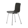Stuhl HAL RE Tube plastikmaterial schwarz / Recycling-Kunststoff - Vitra