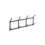 Wandgarderobe Tape Small metall schwarz / B 49,5 x H 22 cm - Hay