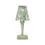 Battery LED Wireless rechargeable outdoor lamp plastic material green / Ø 12 x H 30 cm - Recycled - Kartell