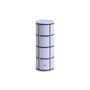 Column Block candle wax blue / Ø 7 x H 20 cm - Hay