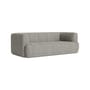 Canapé droit Quilton tissu gris / 2 places - L 214 cm - Matelassé - Hay
