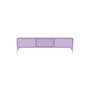 Meuble TV Octave V bois violet / Avec pieds - L 138 x P 30 x H 36,6 cm - MONTANA