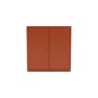 Portaoggetti Cover Cabinet legno arancione / L 69,6 x P 30 x H 72,6 cm - 2 supporti - MONTANA