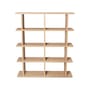 Regal Kona 2x4 holz natur / B 122,5 x H 141 cm - Ferm Living